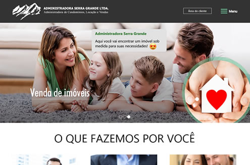 Imagem do site da Administradora Serra Grande